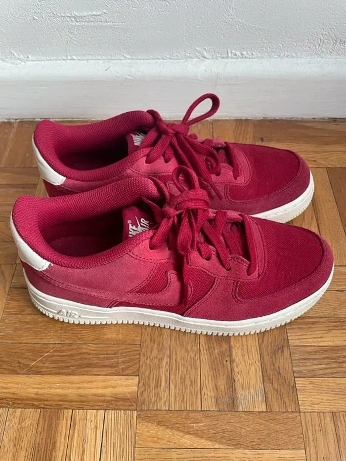 Basket Nike Air Force Rouge - photo numéro 2