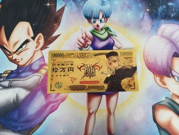 Billet  Illyasviel von Einzbern Fate Stay Night card rare Collector doré ticket