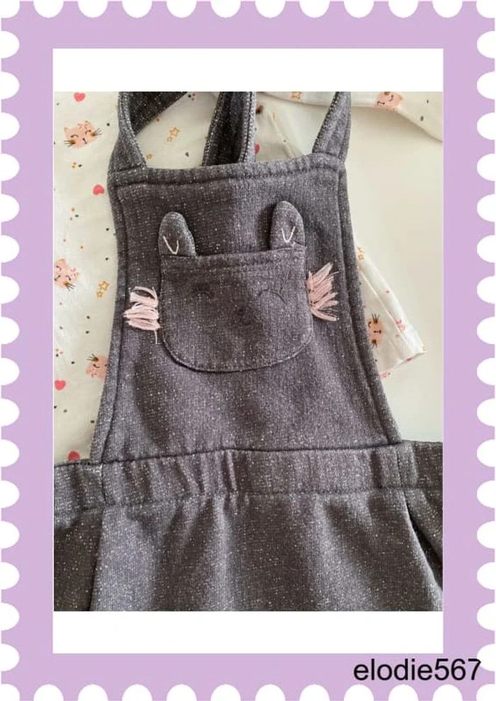 Ensemble robe et t-shirt chat orchestra - photo numéro 2