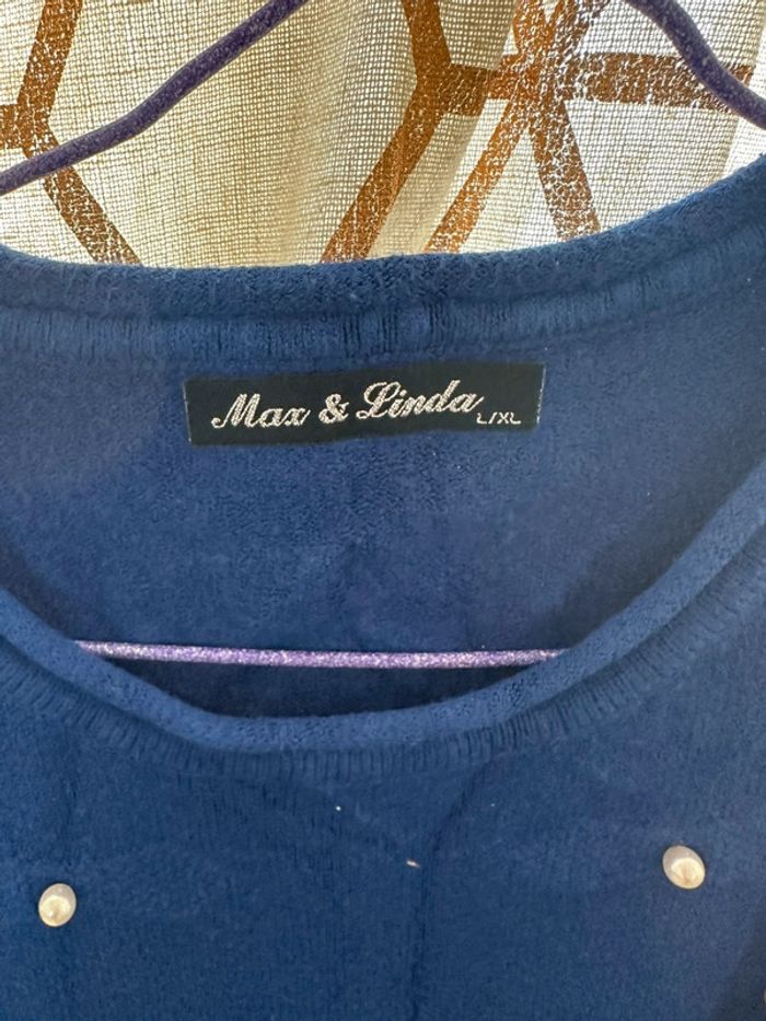 Pull long femme à perle taille L/XL - photo numéro 3