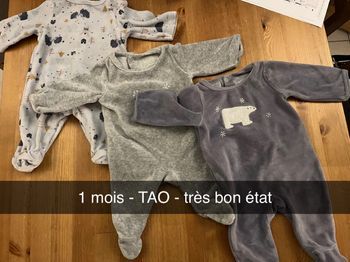 Lot Pyjamas 1 mois TAO
