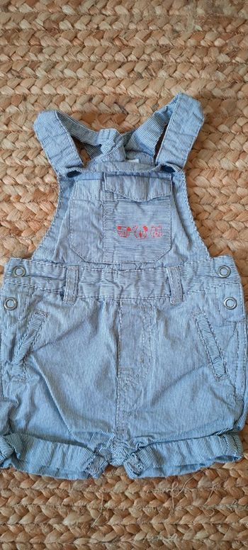 Salopette short 6 mois