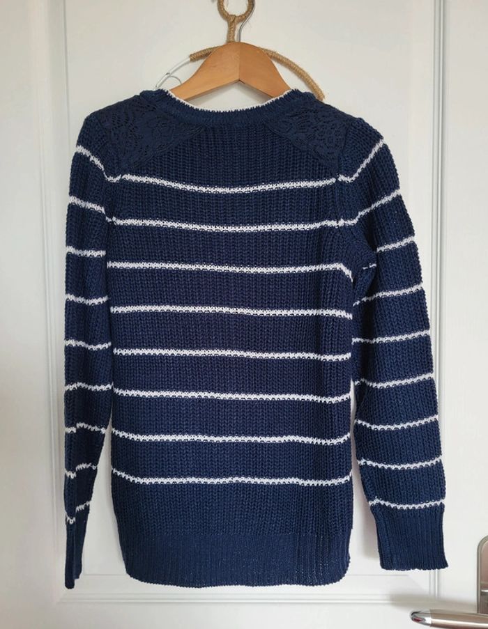 Gilet long à boutons rayures 10 ans orchestra - photo numéro 4