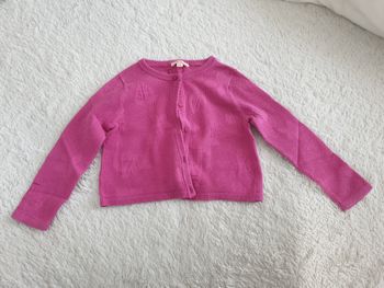 Gilet court fuchsia - 3A - Du Pareil au même