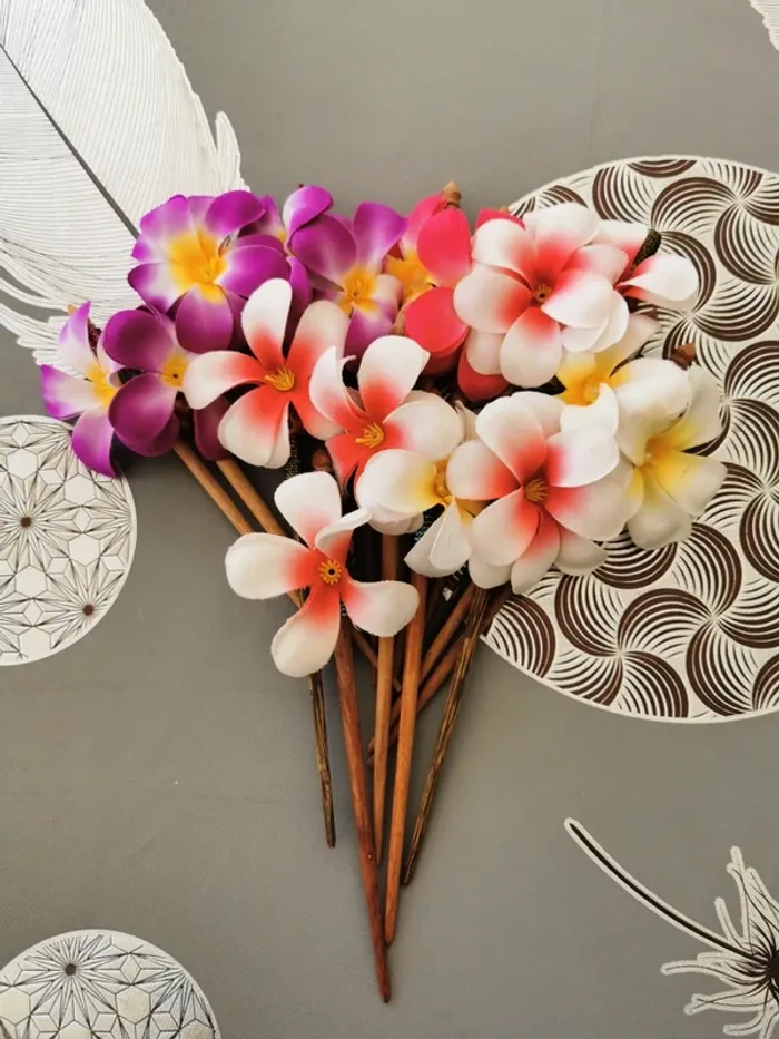 Lot Pic cheveux déco, coiffure fête fleurs