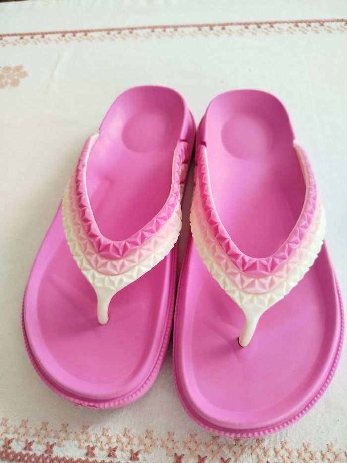 Claquettes tongues  rose fille 35 confort orthopédique - photo numéro 4