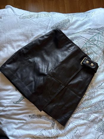 Jupe porte-feuille similicuir H&M