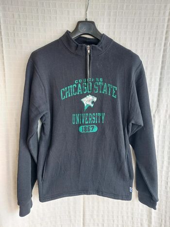 Sweat zippé avec poche Taille S Russell Athlétic