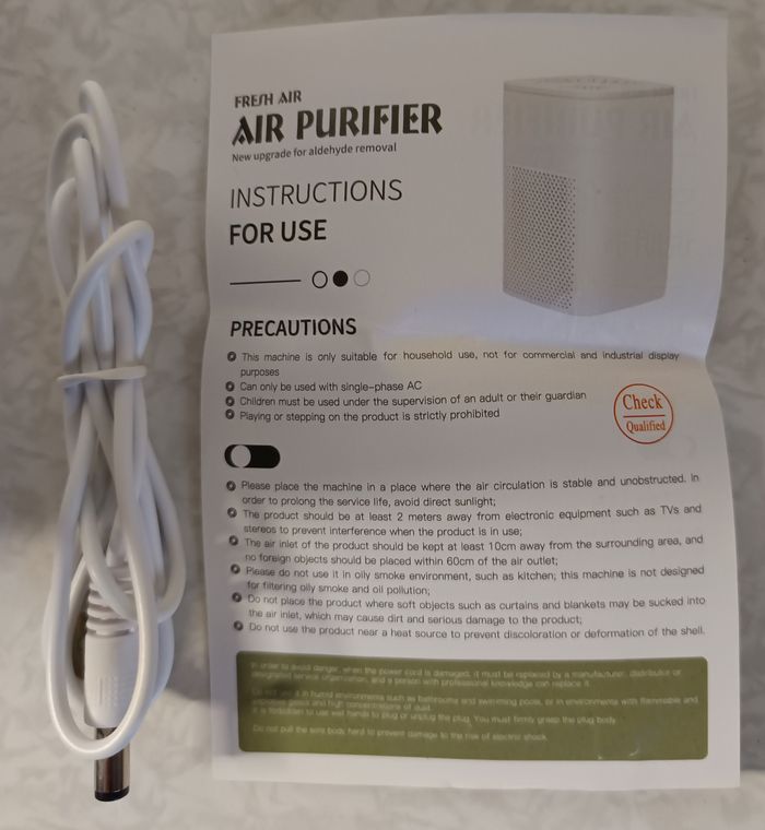 Neuf Mini purificateur d'air USB portable pour voiture, camping car ou chambre - photo numéro 4