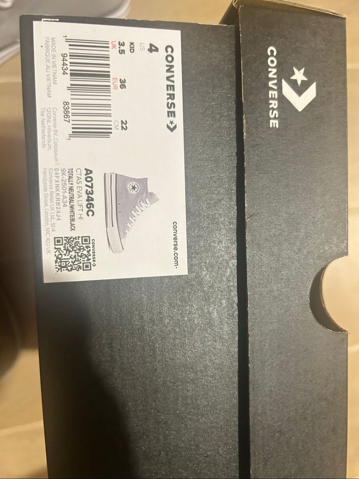 Converse grises 36 neuves - photo numéro 3