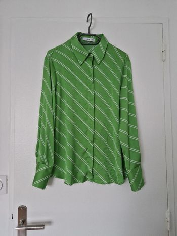 Chemise Mango verte