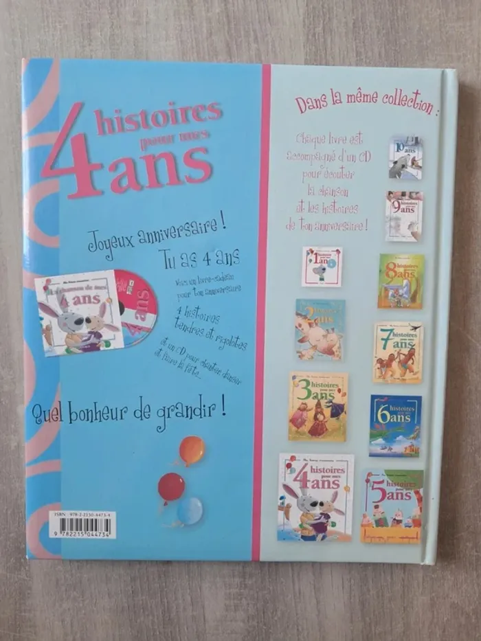 Livre mes premières histoires d'anniversaire 4 histoires pour mes 4 ans Fleurus - photo numéro 2