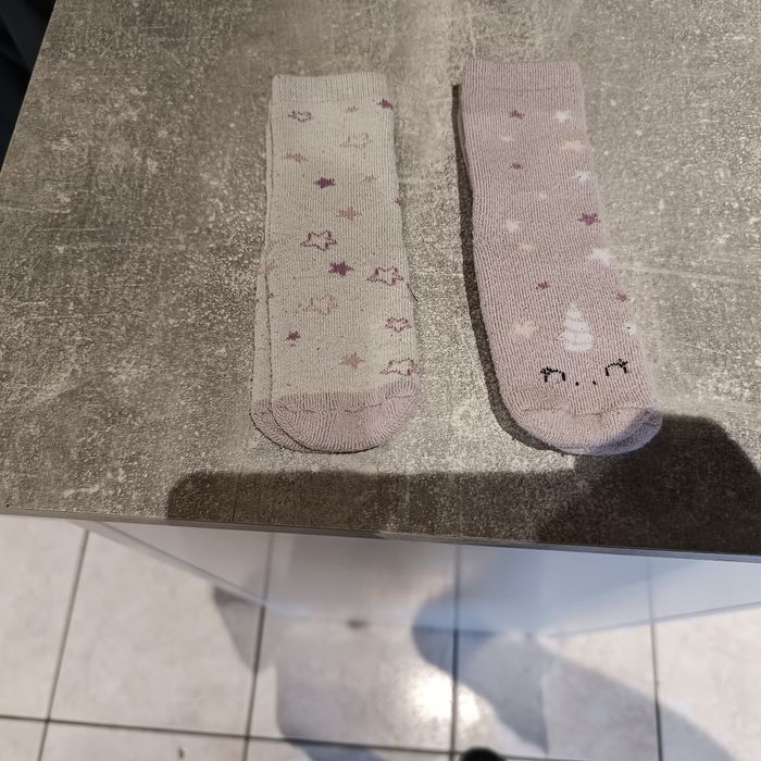 Lot chaussettes épaisses antidérapantes