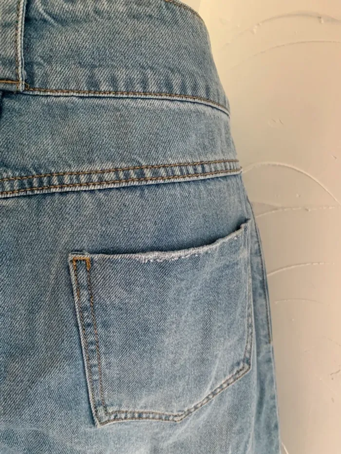 Jupe en jeanTissaia longue taille 42 100%coton - photo numéro 7