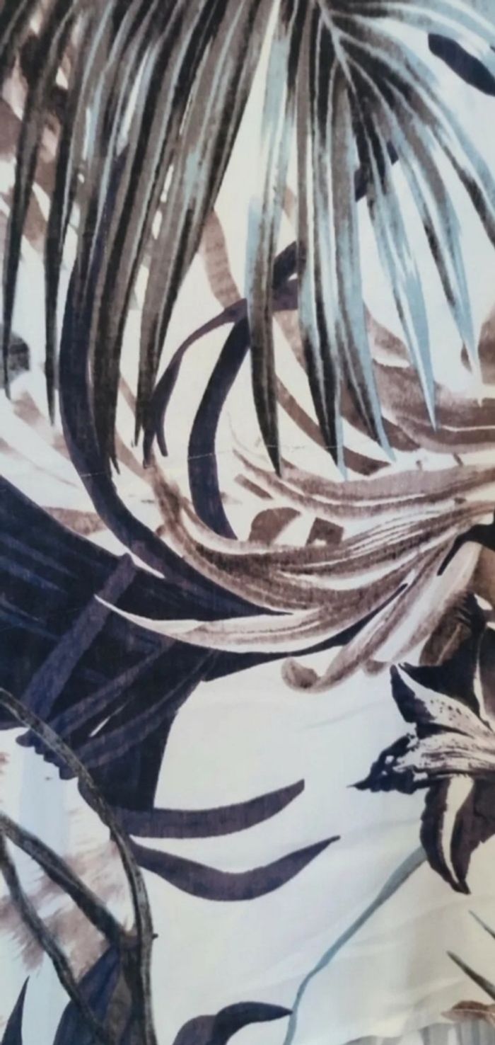 Blouse fleuri noir, gris et marron only Taille unique petit accro - photo numéro 3