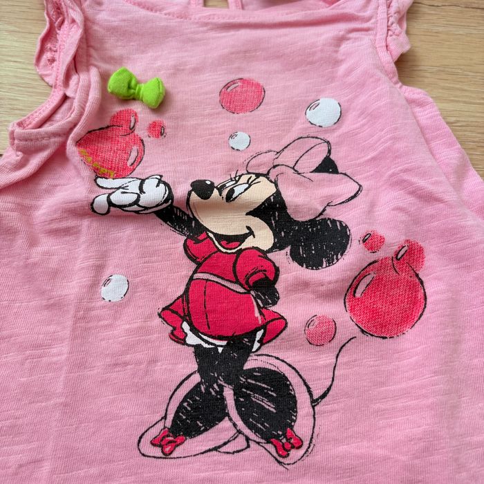 Lot de 2 débardeurs fille 12 mois Disney Baby Minnie & Orchestra Marie - photo numéro 3