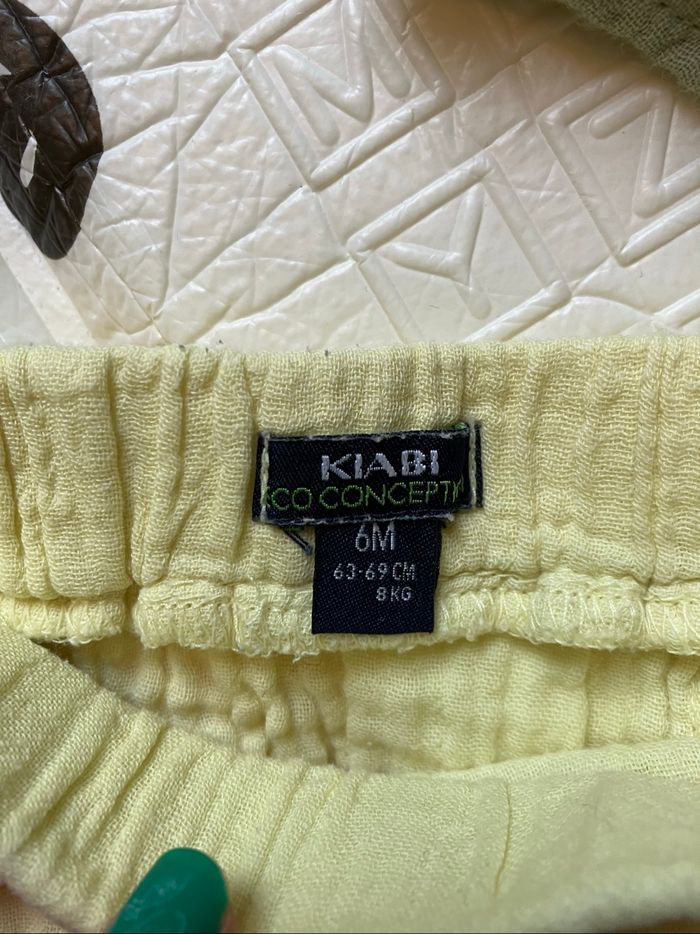 Lot de 3 shorts en gaze de coton bébé 6 mois - photo numéro 2