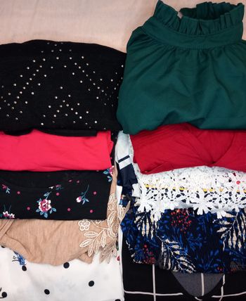 #4 Lot revendeur 10 blouses / chemisiers femme L XL – 10€