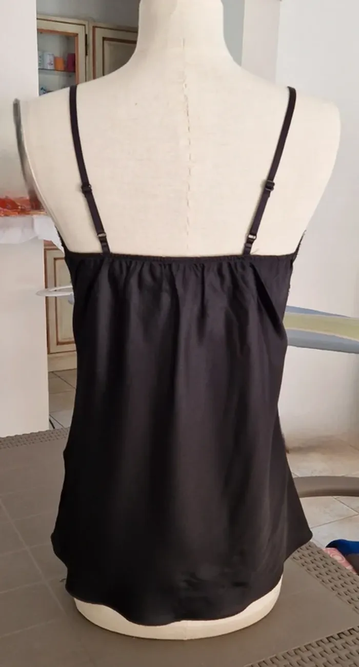 Debardeur satiné, dentelle New Collection - photo numéro 3