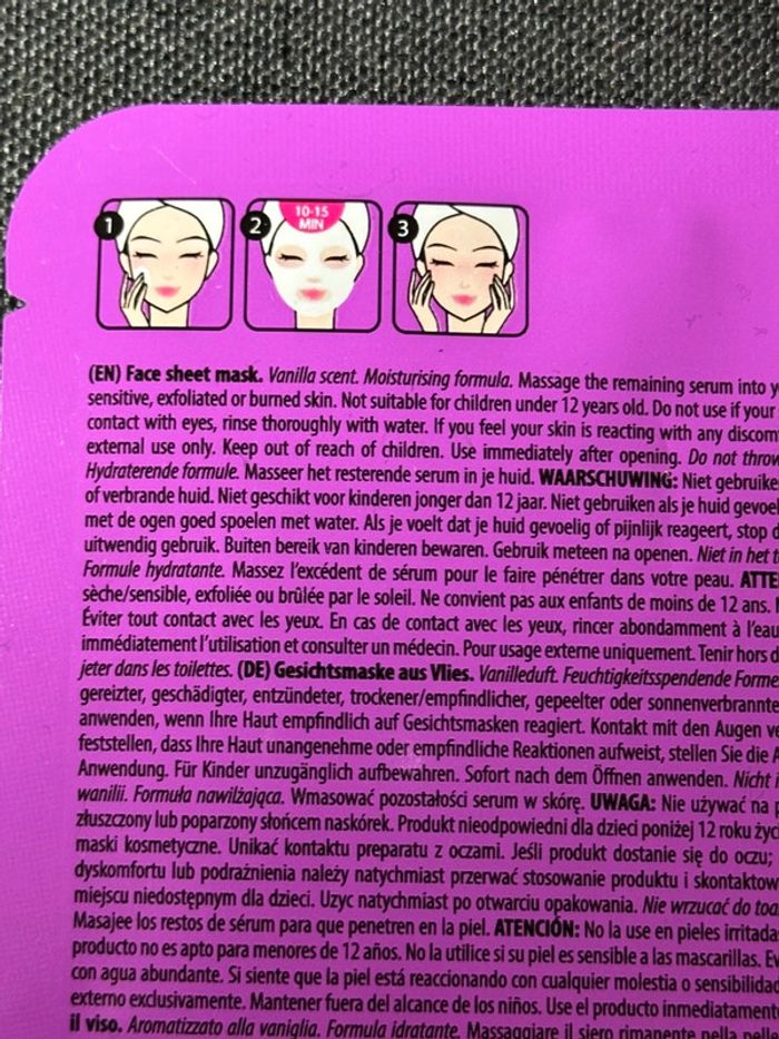 Masque en Tissu Vegan Bubble Gum Neuf - photo numéro 2