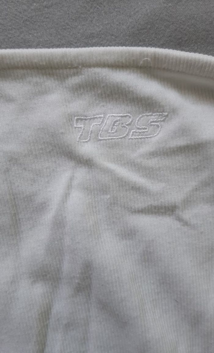 Gilet TBS, taille XS, fin, sans manche, blanc - photo numéro 3