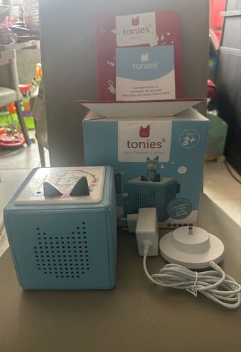 Toniebox bleu sous garantie avec boîte