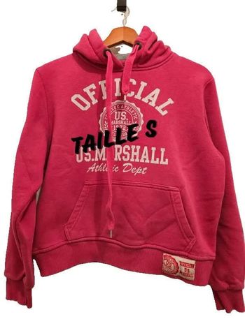 Pull à capuche Rose - Us. Marshall - 36/S