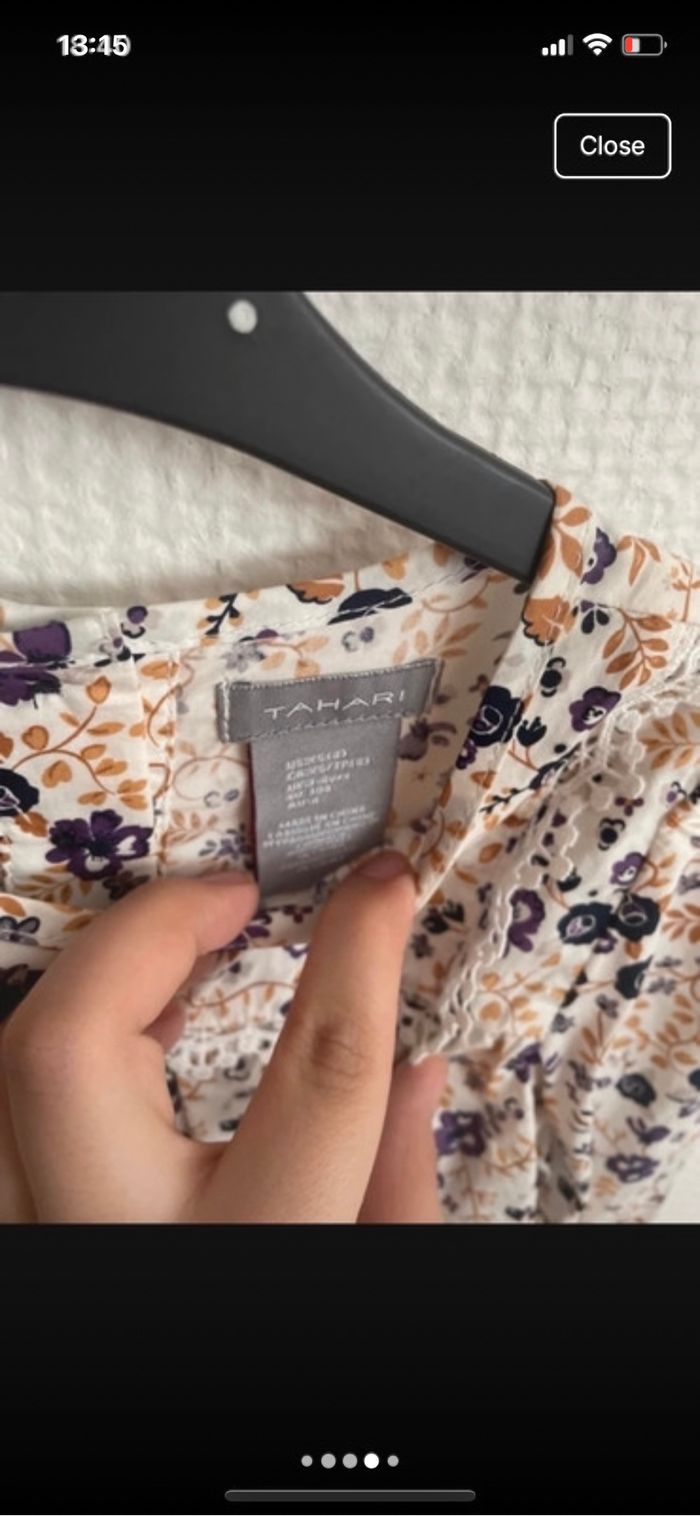 chemise à fleurs pour filles - photo numéro 4