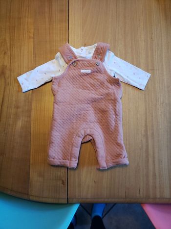 Ensemble salopette et haut manches longues 3 mois orchestra