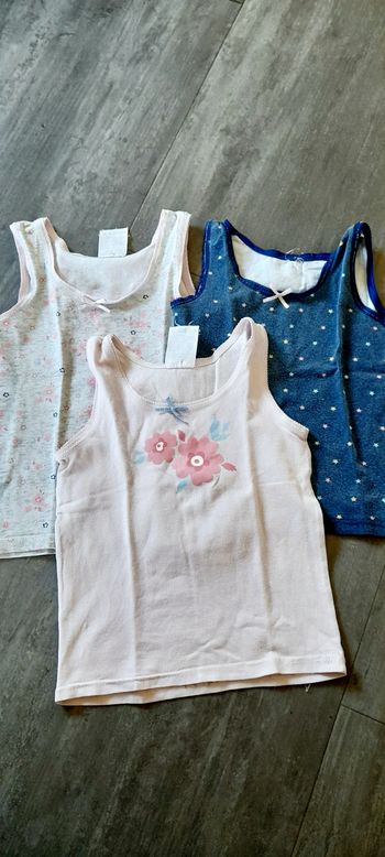Lot de 3 maillots de corps fille