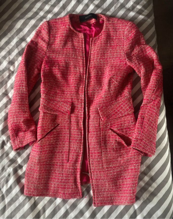 Manteau rose Zara