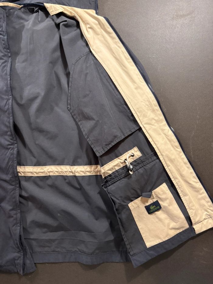 Veste style Coupe Vent Vintage Lacoste Taille L bleu marine - photo numéro 4