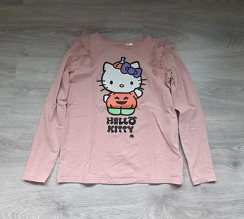 🌸 Blouse longue manche hello kitty et volant 10 ans 🌸