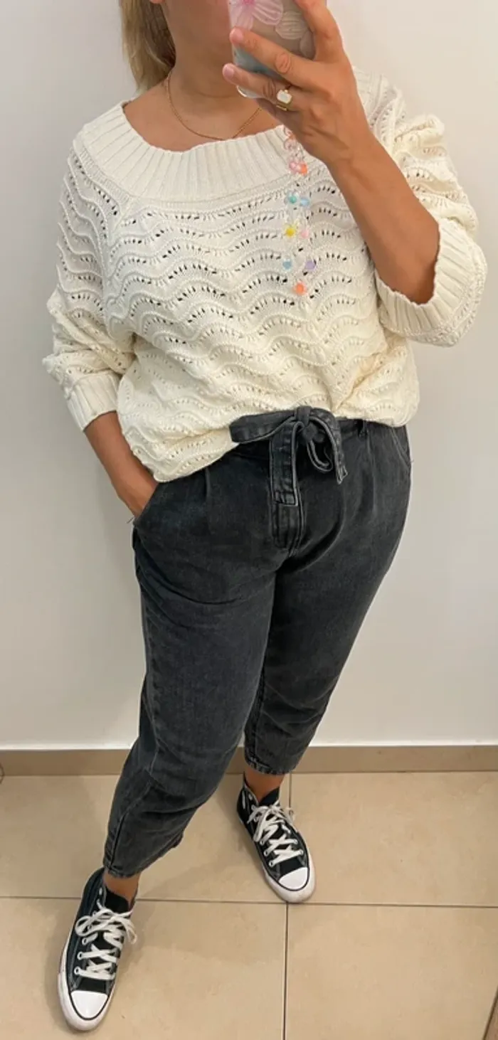 Pull Femme Maille Ajourée - photo numéro 4