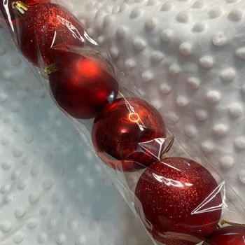 ✨🎄 Set 9 boules rouge – 3 styles différents 🎄✨