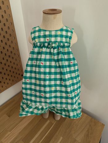 Robe à carreaux verte de marque sergent major 18 mois