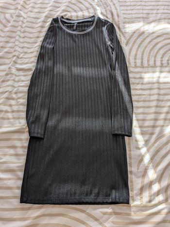 Robe Pull H&M Divided - Maille Côtelée Noire