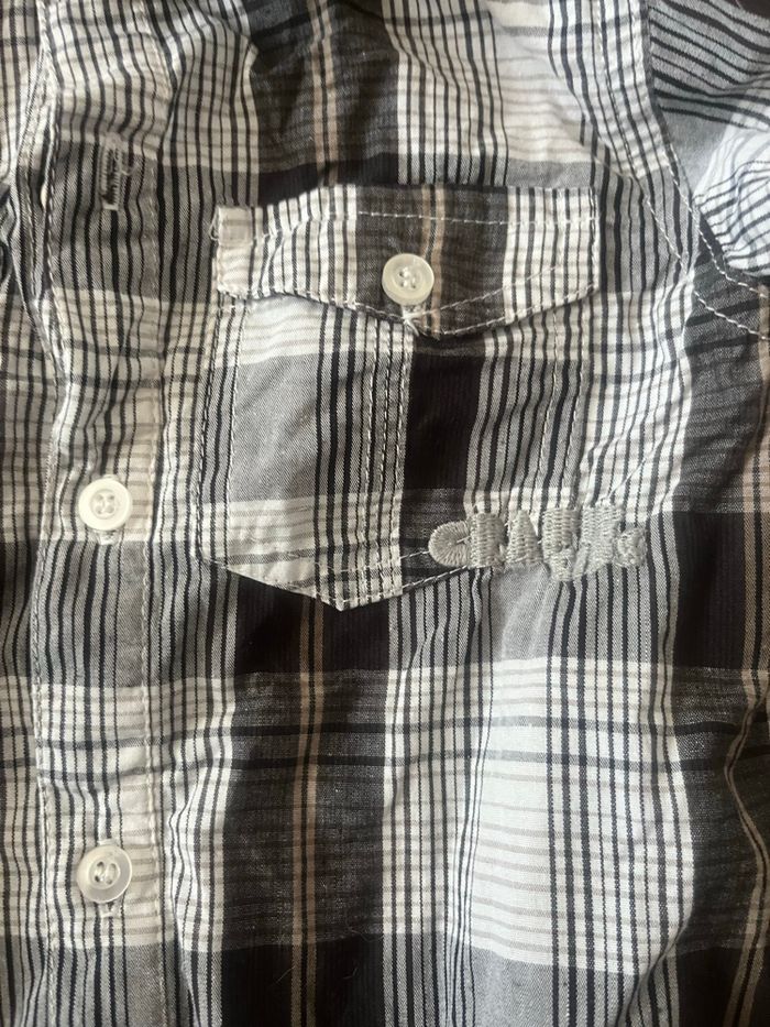 Chemise garçon manches longues à rayures 24 mois 100%coton - photo numéro 7