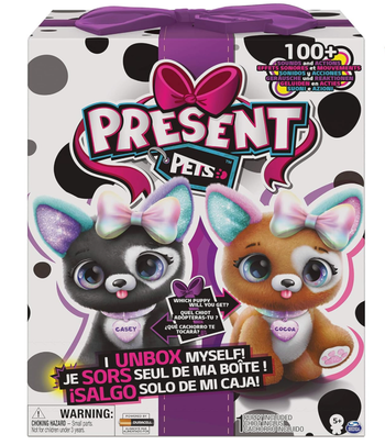 PRESENT PETS - Peluche Interactive Rainbow Glitter (Neuve)