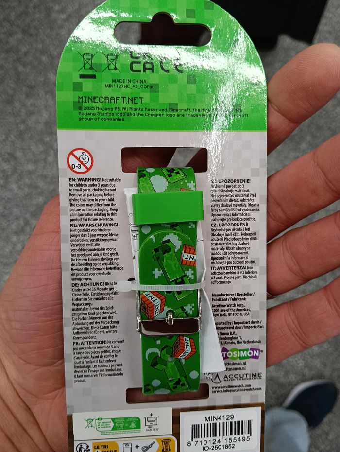 Montre digitale led Minecraft vert - photo numéro 2