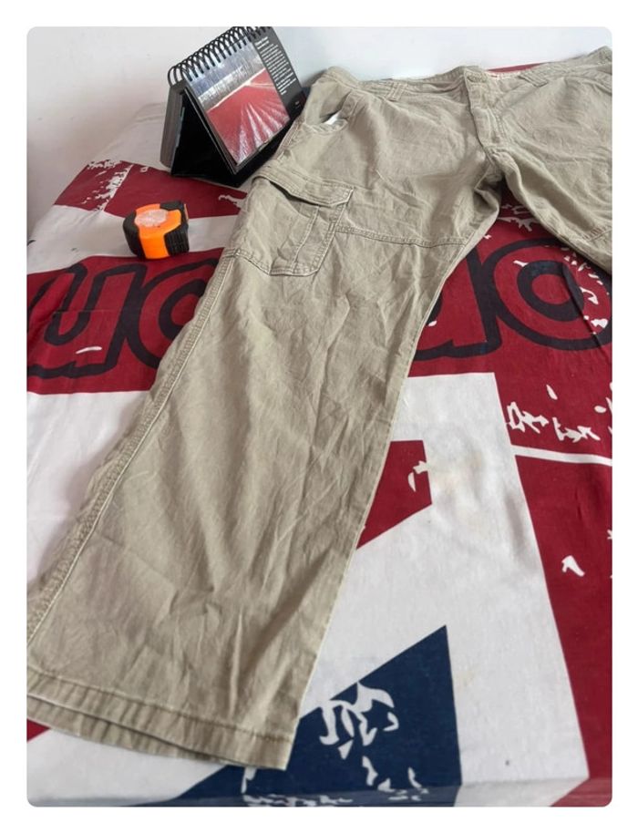 Pantalon cargo Wrangler taille 46 marron clair/ beige crème - photo numéro 8