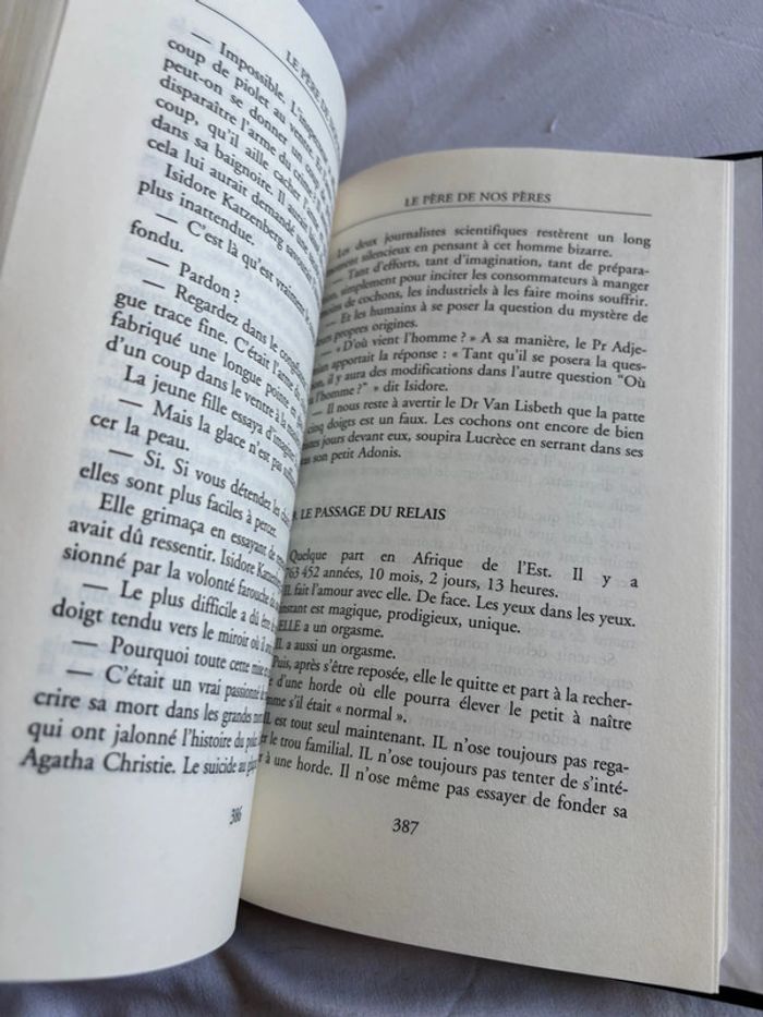 Livre Le père de nos pères – Bernard Werber (France Loisirs 1998) | Roman thriller paléontologique - photo numéro 11