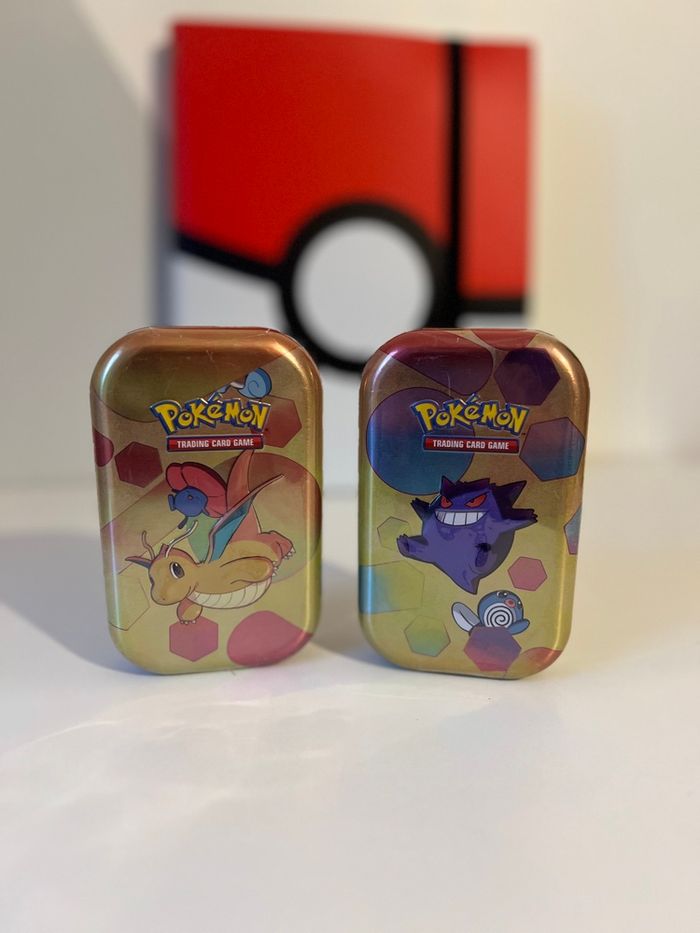 Lot de 2 mini tin 151 cartes Pokémon ectoplasma dracolosse - photo numéro 2