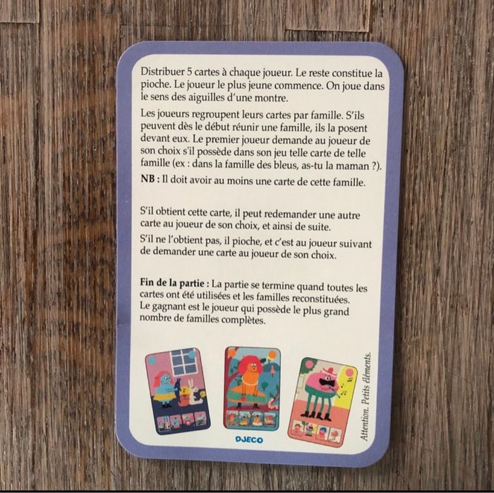 Jeu des 7 familles Mini Monster - photo numéro 8