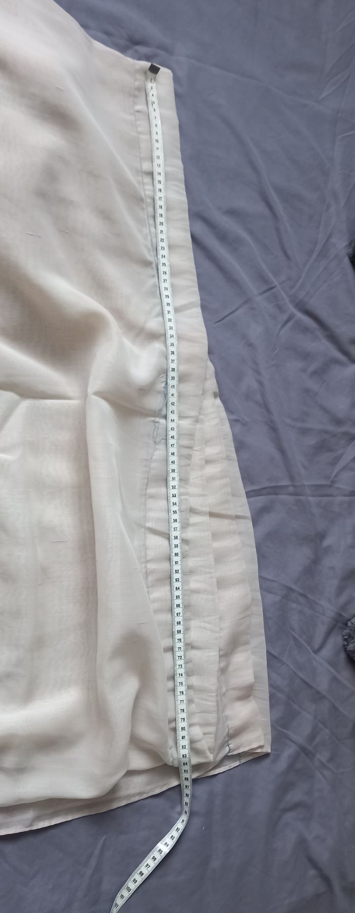 Voilage lin/polyester beige - photo numéro 3