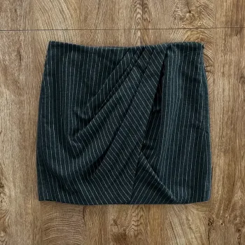 Jupe courte/mini grise avec détails blancs neuve Morgan De Toi, femme, taille 42