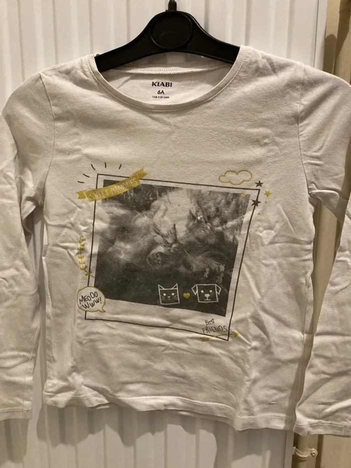T-shirt manches longues fille 6 ans