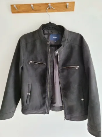 Blouson style suédine