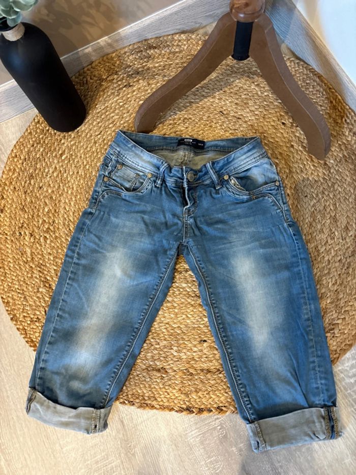Pantacourt en jeans femme taille 38 - photo numéro 2