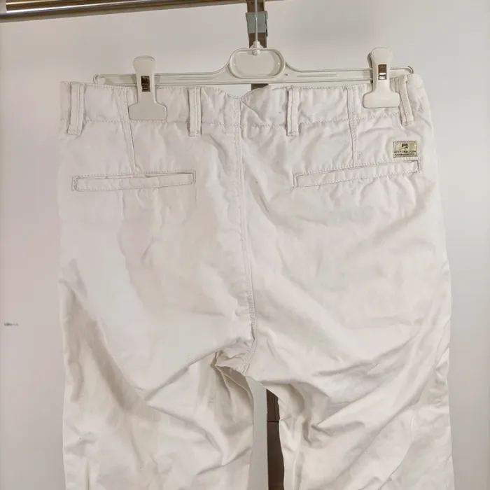 Pantalon blanc Scotch & Soda coupe droite W29 L34 100 % coton casual chic homme A1348 - photo numéro 10